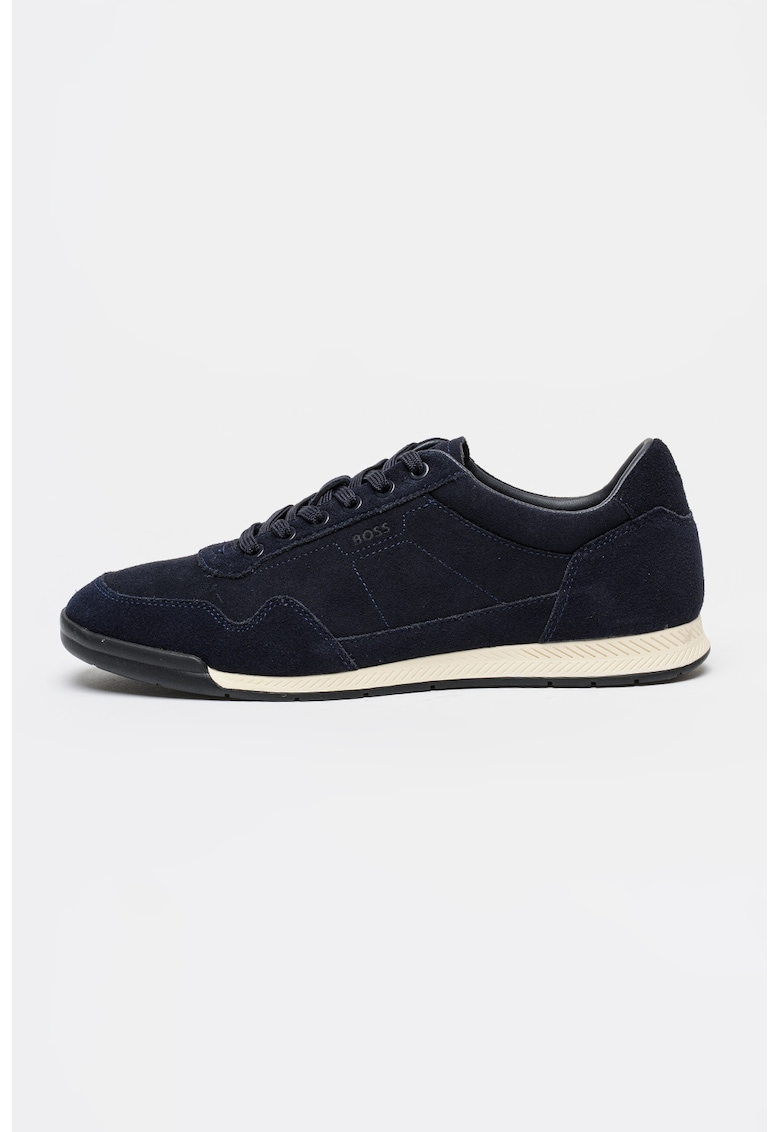 Pantofi sport din piele intoarsa Nitan - Albastru ultramarin