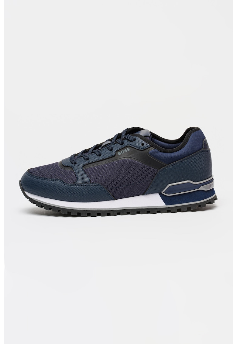 Pantofi sport Parkour din material sintetic cu insertii din material textil - Albastru ultramarin