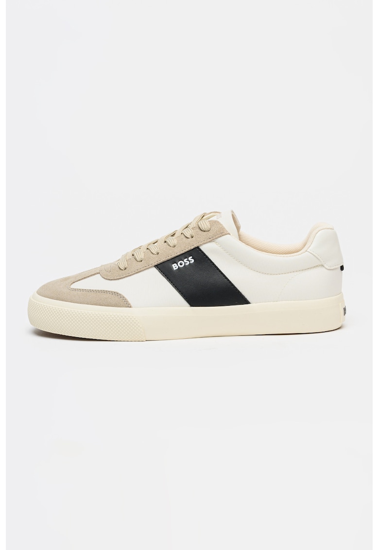 Pantofi sport low cut Aiden - Alb fildes/Negru