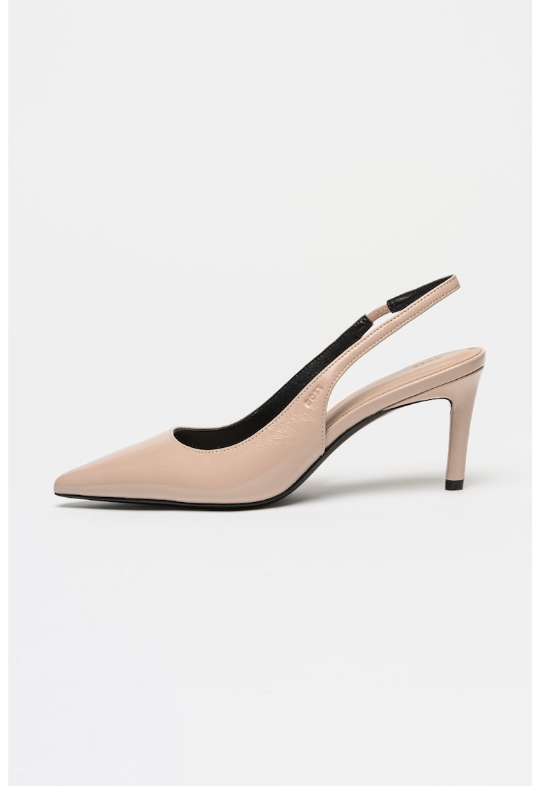 Pantofi din piele cu varf ascutit Gracey - Roz deschis
