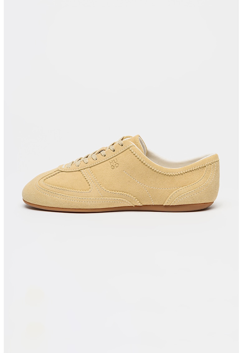 Pantofi sport din piele intoarsa Mystie - Bej deschis