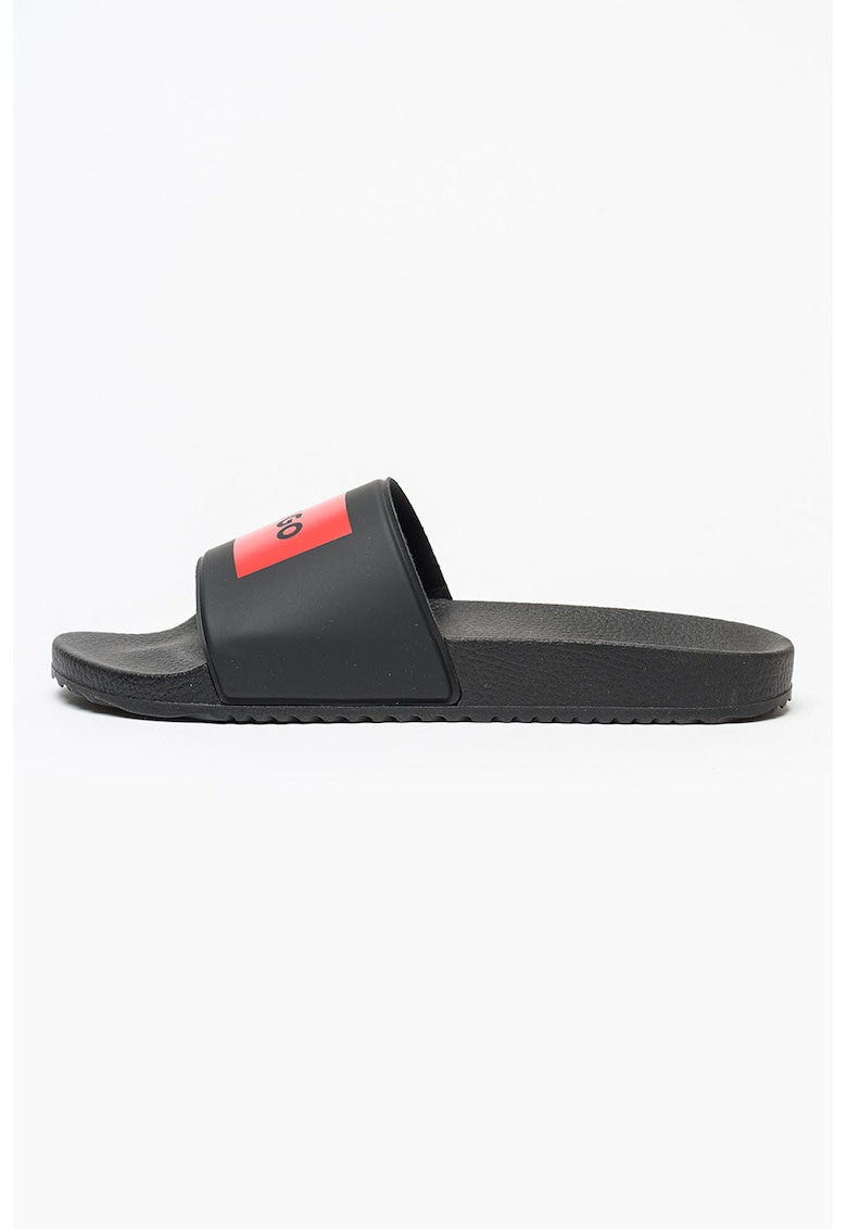 Papuci cu logo Timein - Negru