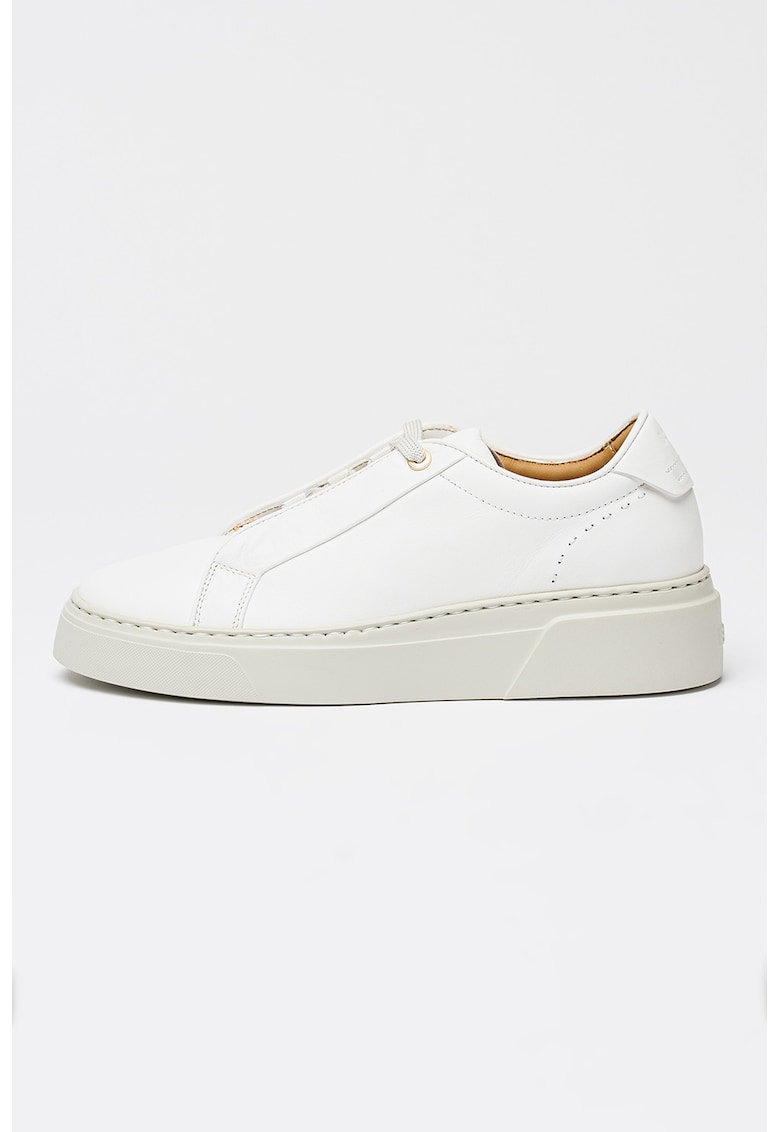 Pantofi sport low-cut din piele Gabry - Alb