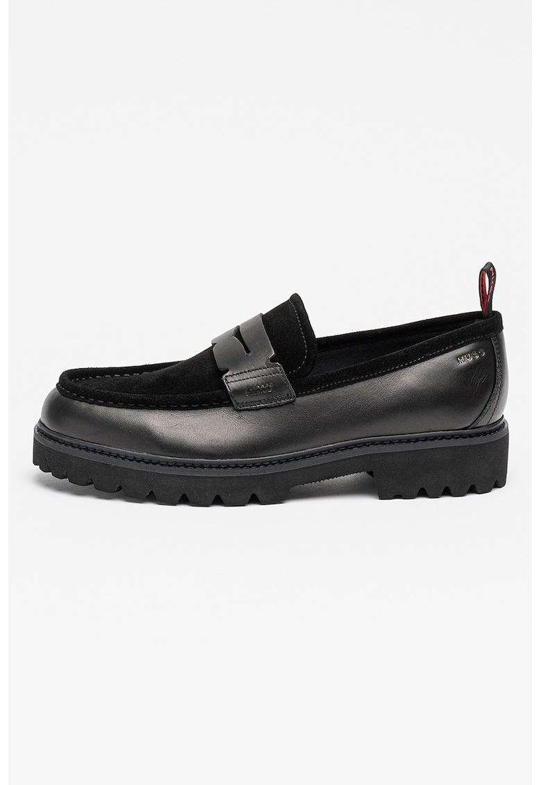 Pantofi loafer de piele - Negru