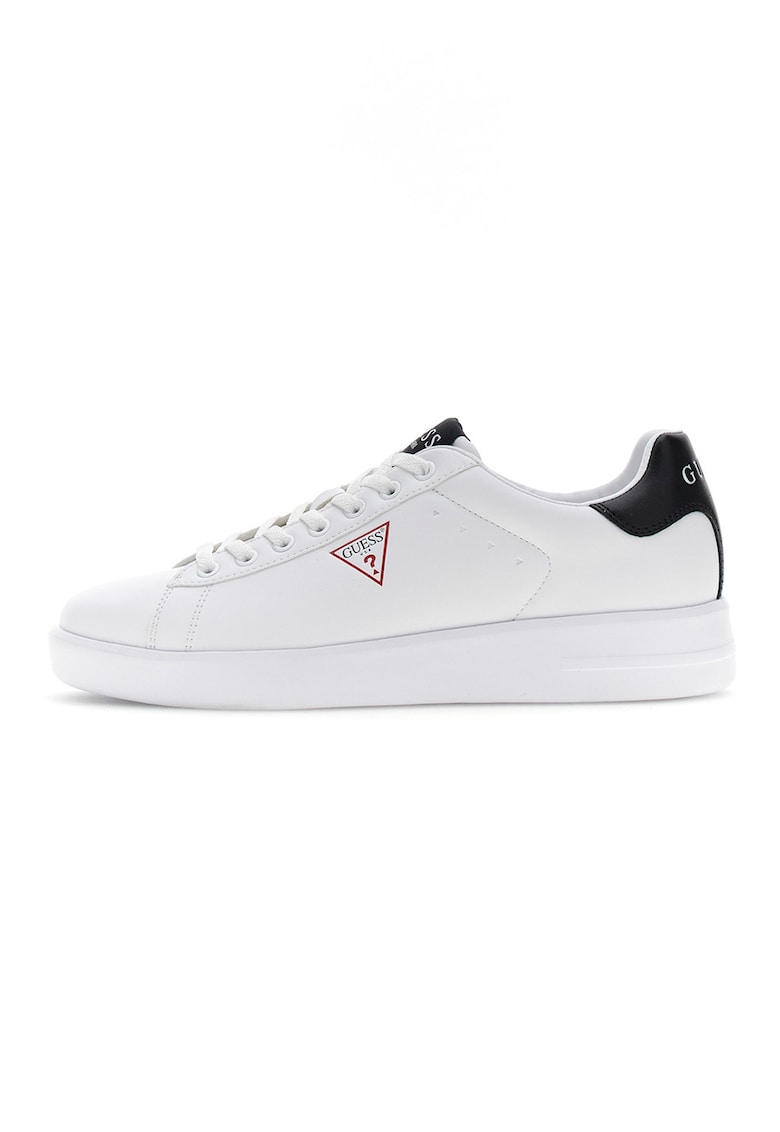 Pantofi sport low-cut din piele ecologica - Alb optic