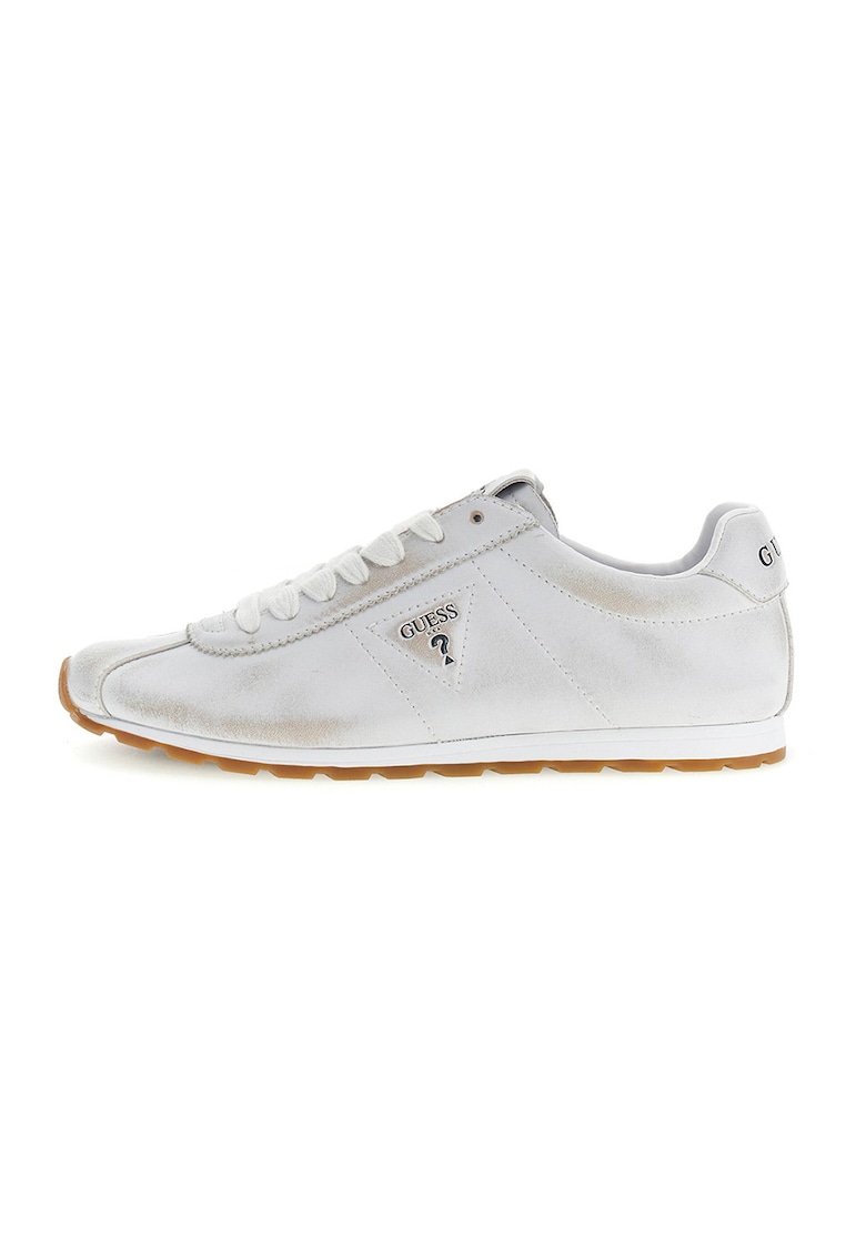 Pantofi sport low-cut din piele - Alb murdar