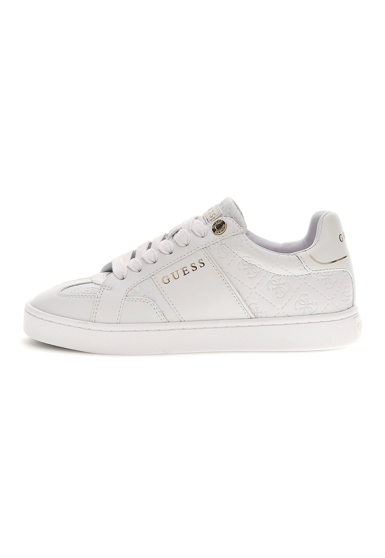 Pantofi sport low-cut din piele ecologica - Alb