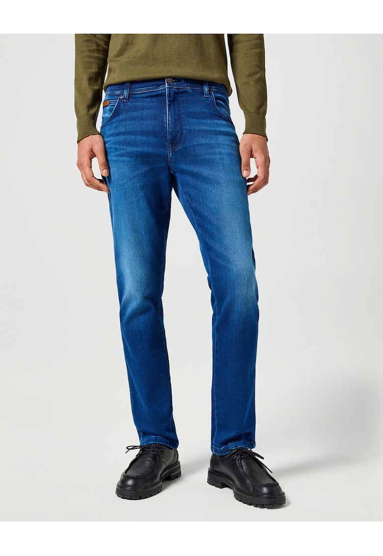 Blugi barbati Texas Slim - albastru - bumbac -