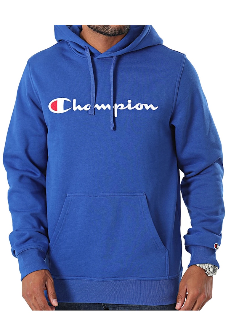 Hanorac cu imprimeu logo si buzunar kangaroo