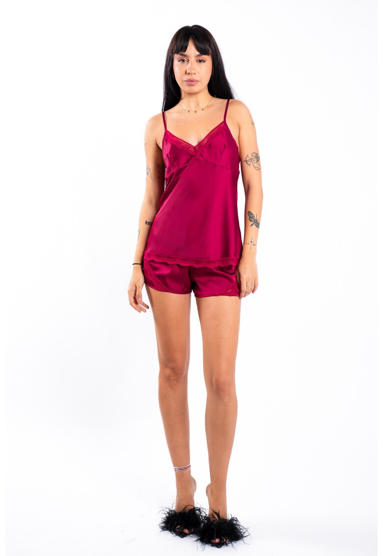 Pijama scurta din amestec de matase