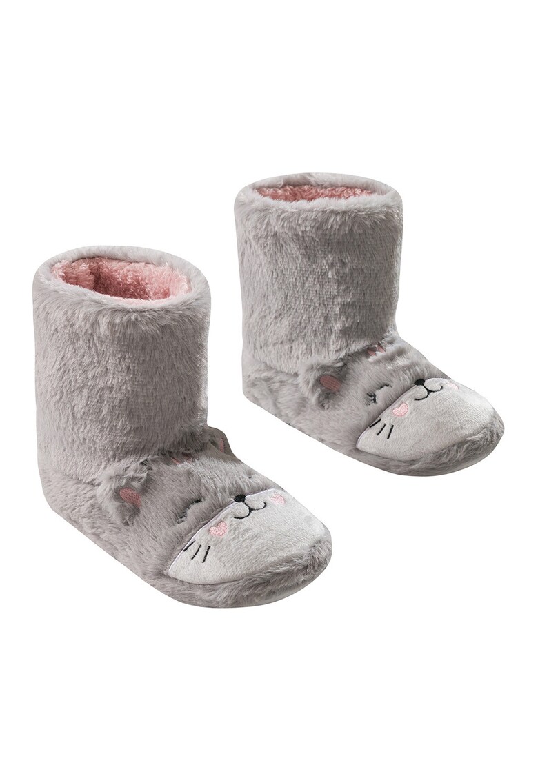 Ghete de casa din plus - Gri inchis