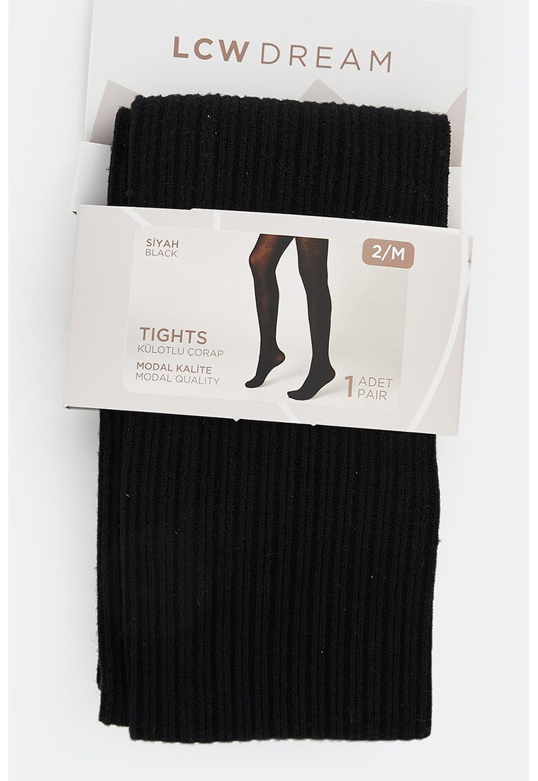 Dres din amestec de modal - Negru