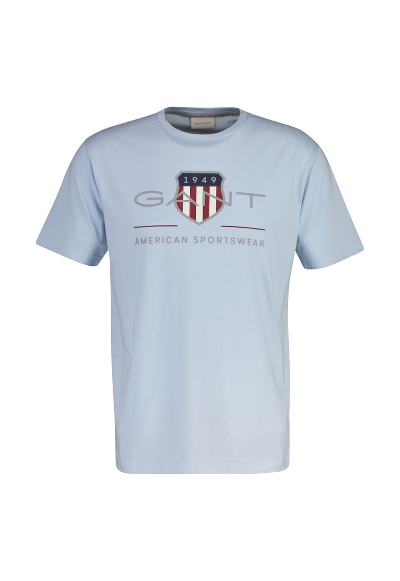 Tricou regular fit cu imprimeu logo Archive Shield - Albastru pastel