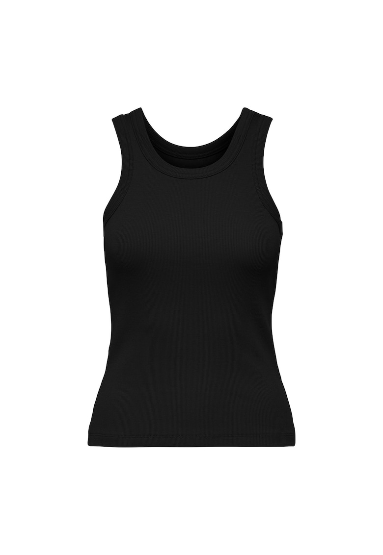 Top uni slim fit - Negru