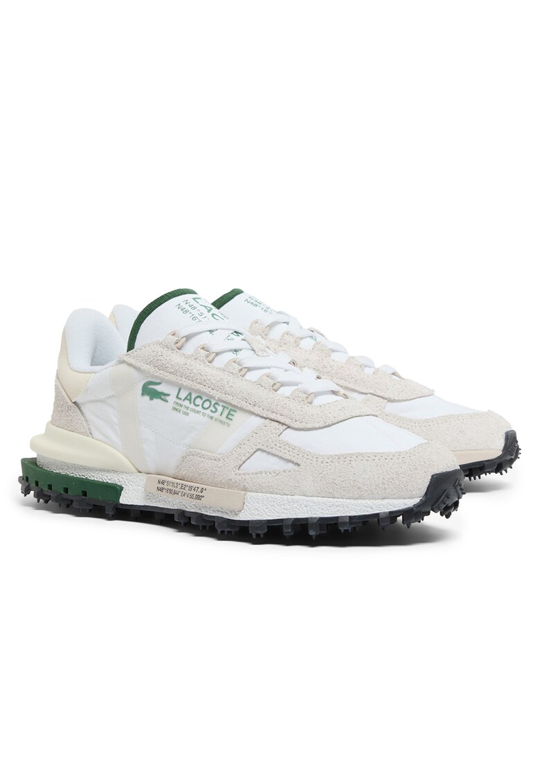 Pantofi sport cu garnituri din piele intoarsa Elite Active - Alb