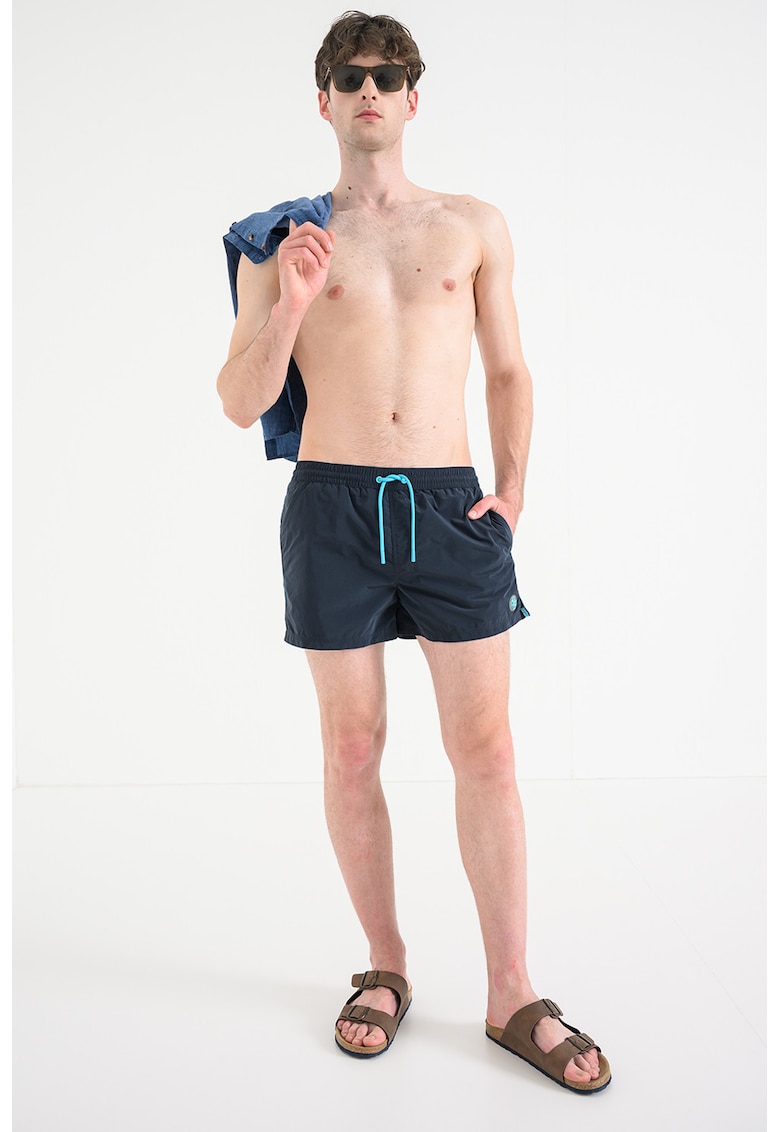 Pantaloni scurti de baie cu buzunare laterale - Turcoaz/Albastru ultramarin
