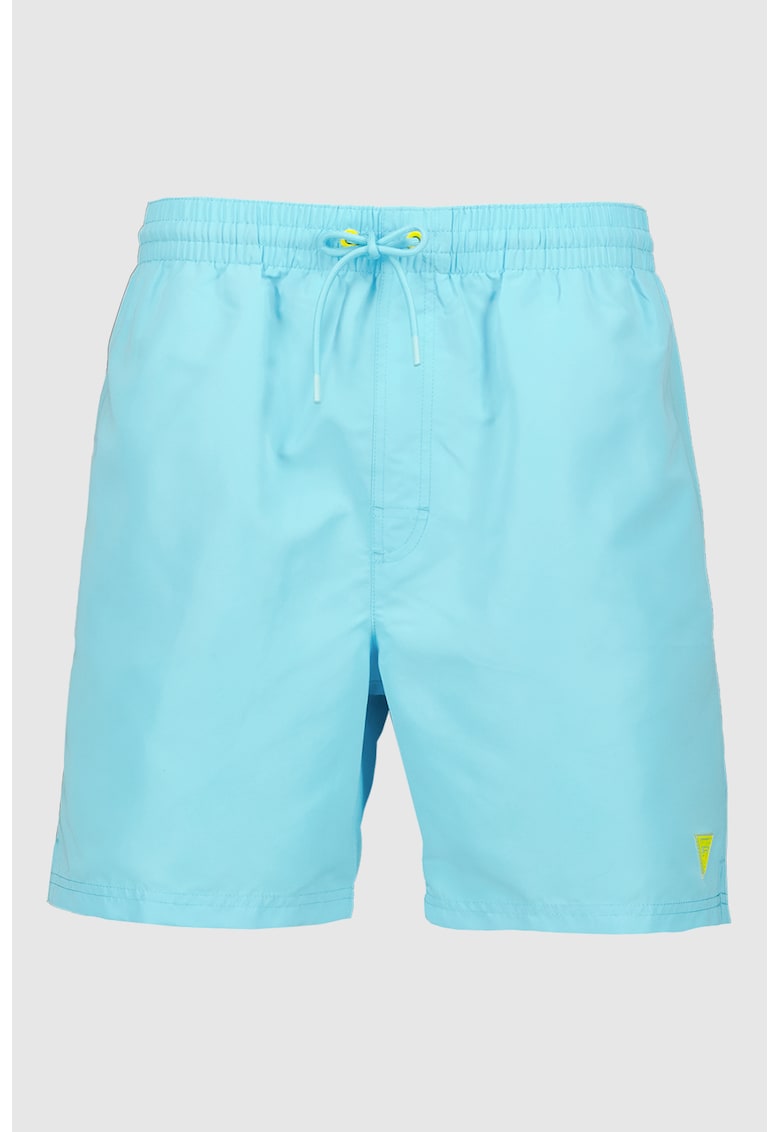 Pantaloni scurti de baie cu dublura interioara de plasa - Albastru glaciar