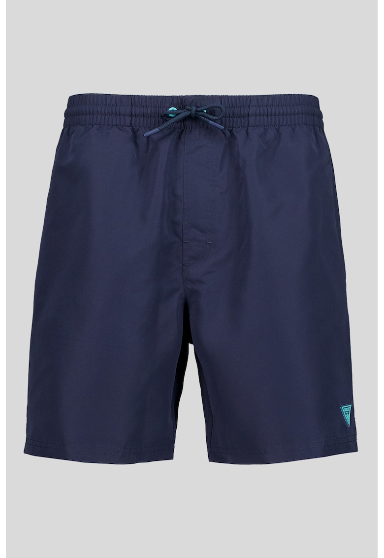 Pantaloni scurti de baie cu dublura interioara de plasa - Bleumarin