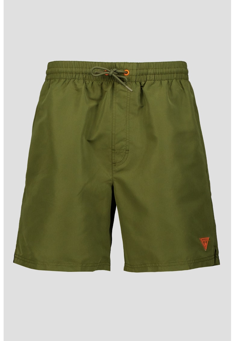 Pantaloni scurti de baie cu dublura interioara de plasa - Verde masliniu