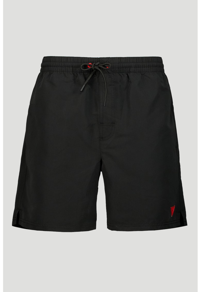 Pantaloni scurti de baie cu dublura interioara de plasa - Negru