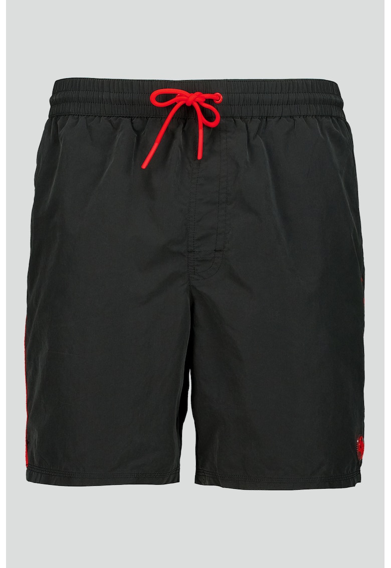 Pantaloni scurti de baie cu dublura interioara - Rosu/Negru