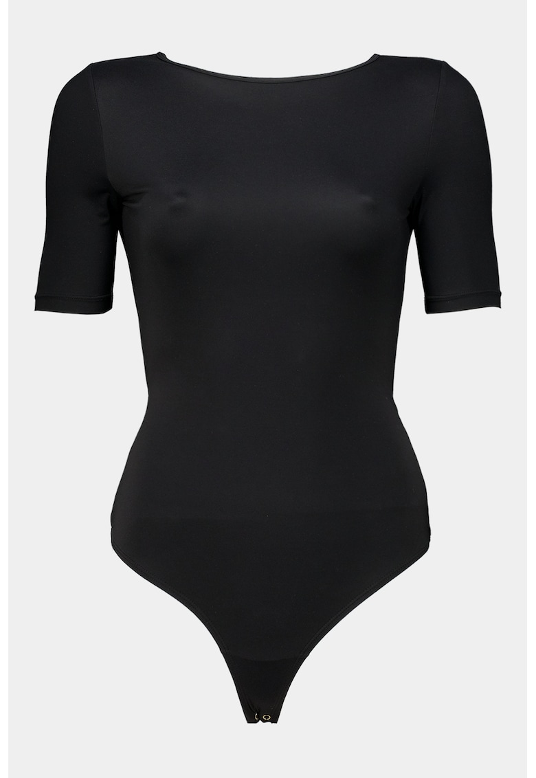 Body cu decupaj pe partea din spate - Negru