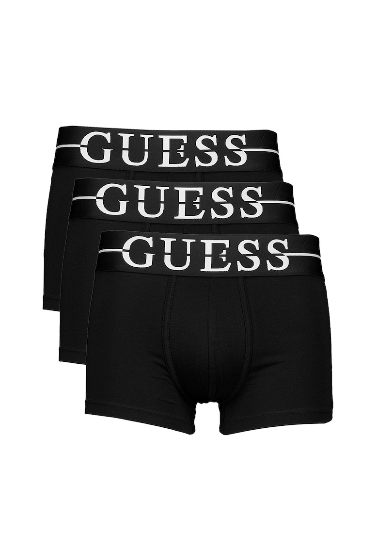 Set de chiloti din amestec de bumbac - 3 perechi - Negru