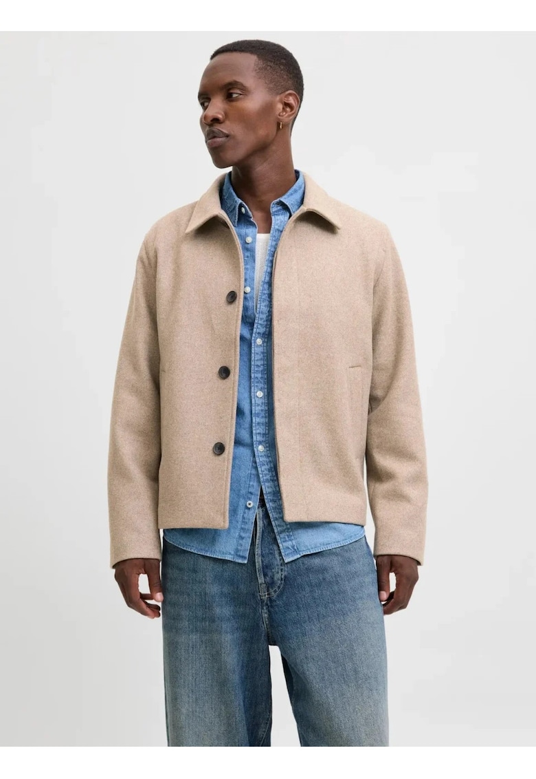 Palton scurt cu amestec de lana Jeharris