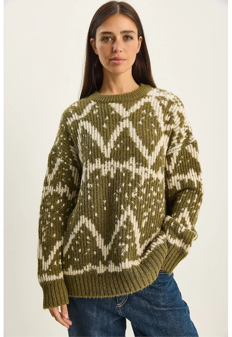 Pulover dama verde - One Size