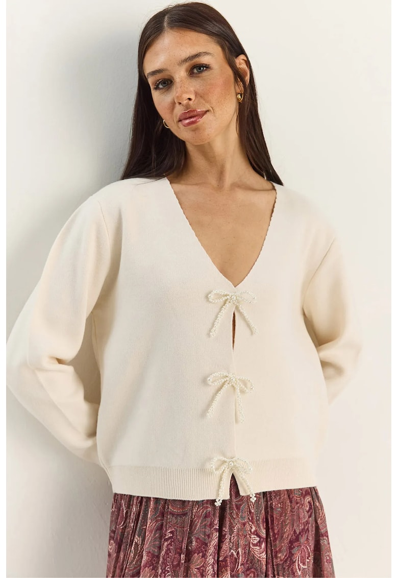 Cardigan dama crem - One Size
