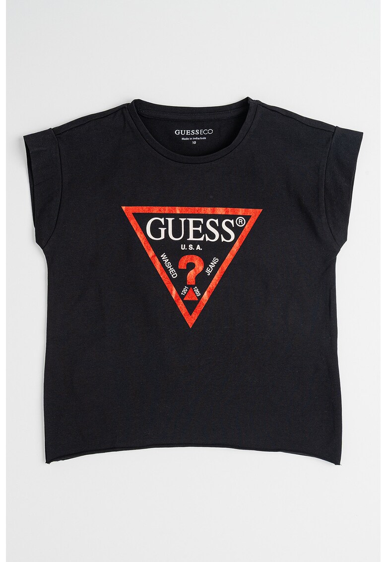 Tricou cu imprimeu logo - Rosu/Alb/Negru