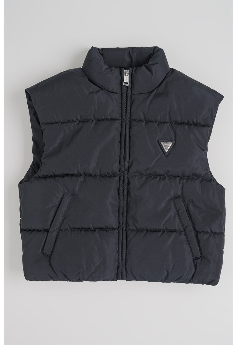 Vesta cu vatelina si fermoar - Negru