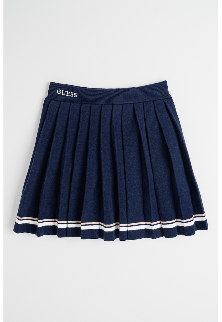 Fusta mini cu pliuri - Bleumarin