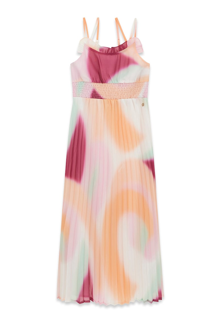 Rochie maxi cu model ombre - Piersica/Crem