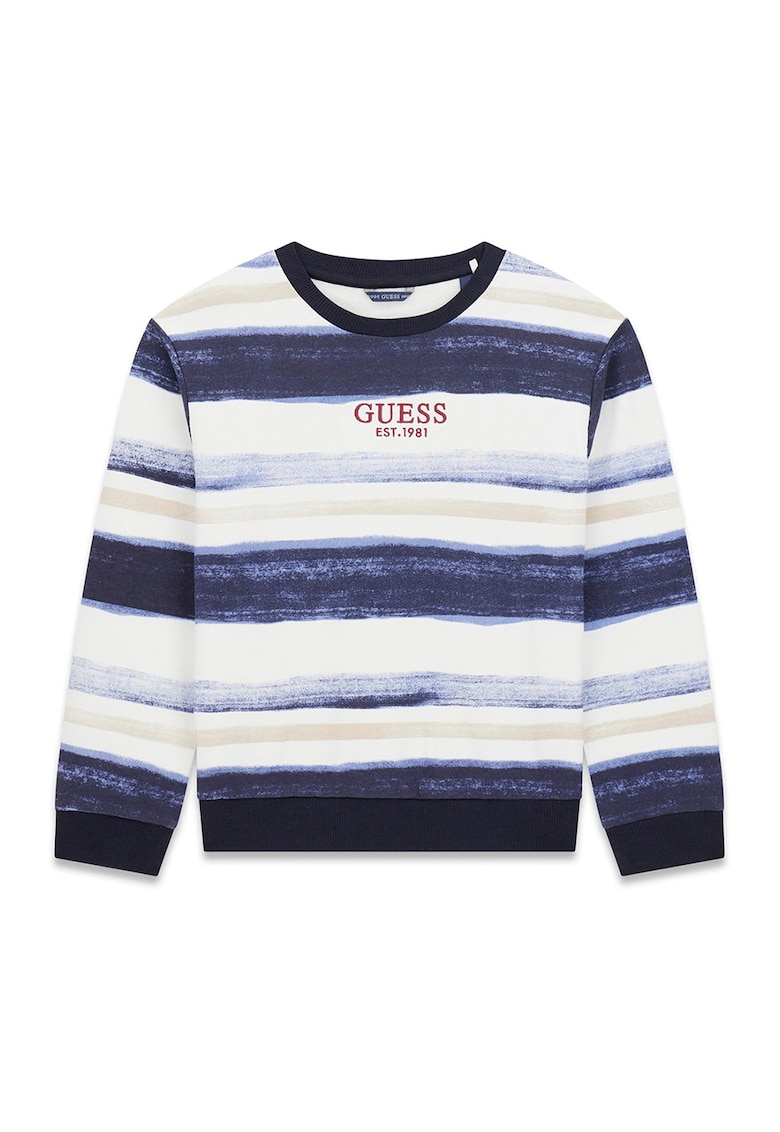 Bluza de trening cu imprimeu logo - Albastru inchis/Alb murdar