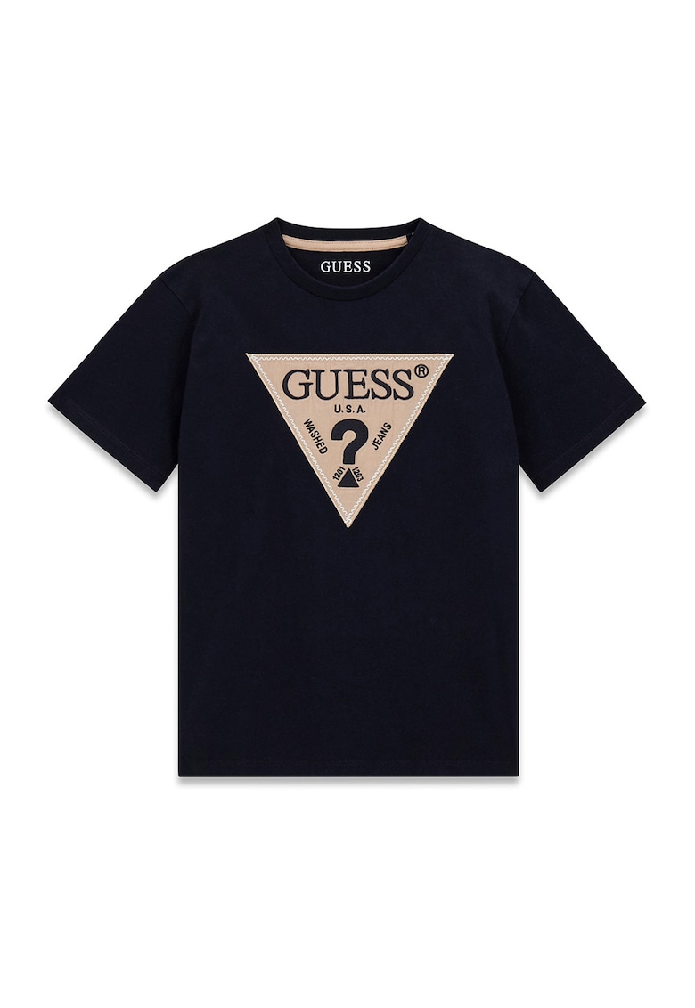 Tricou cu imprimeu logo - Albastru ultramarin