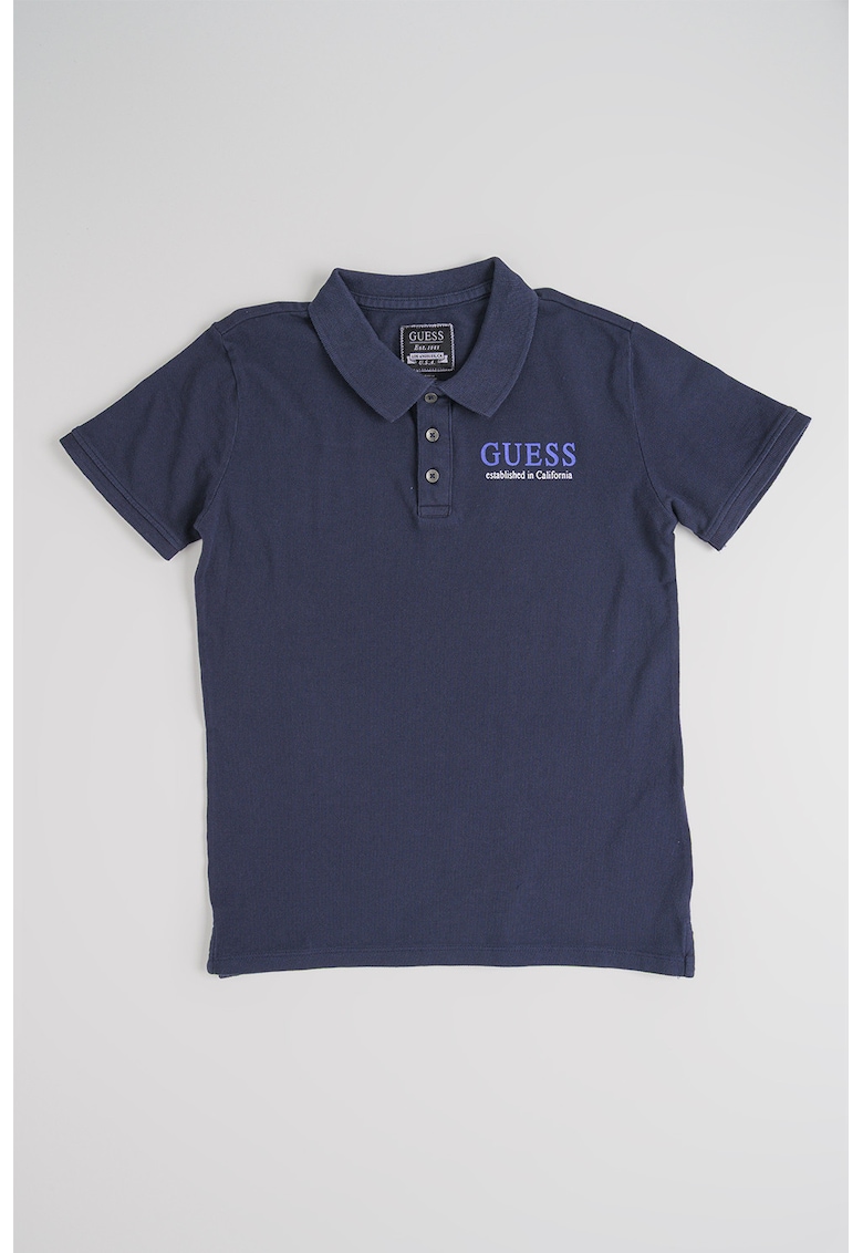 Tricou cu imprimeu logo - Bleumarin