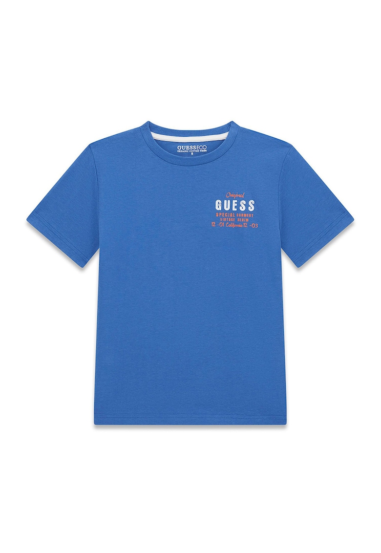 Tricou regular fit cu buzunar pe piept - Albastru royal