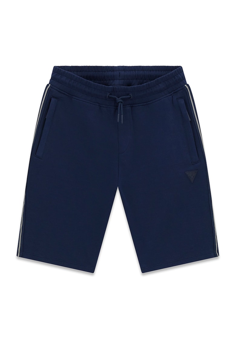 Pantaloni scurti de trening cu snur de ajustare - Bleumarin