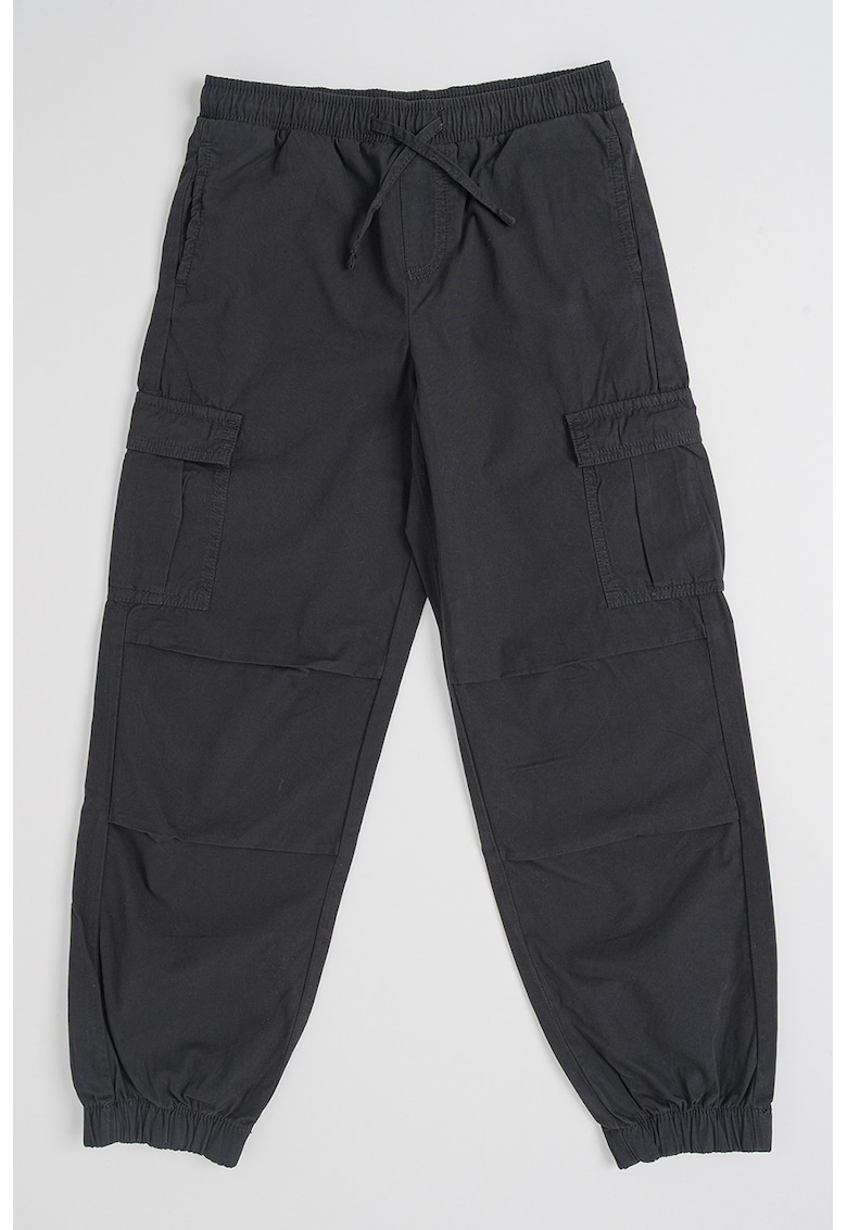 Pantaloni cargo conici - Negru