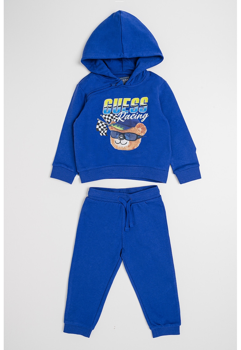 Trening cu imprimeu logo si gluga - Violet