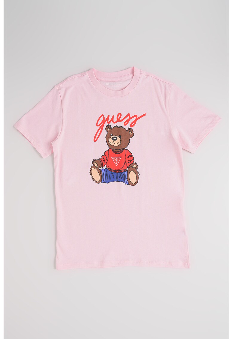 Tricou cu imprimeu grafic - Roz pastel