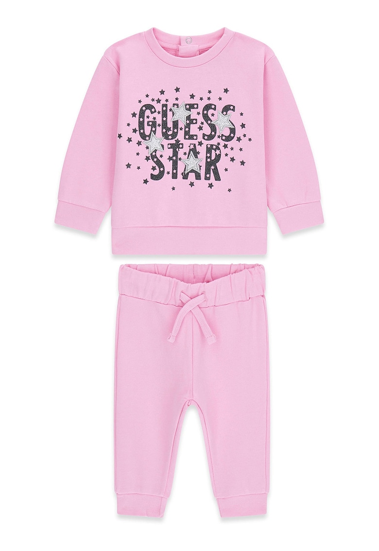 Set de bluza de trening si pantaloni de trening - Roz pastel