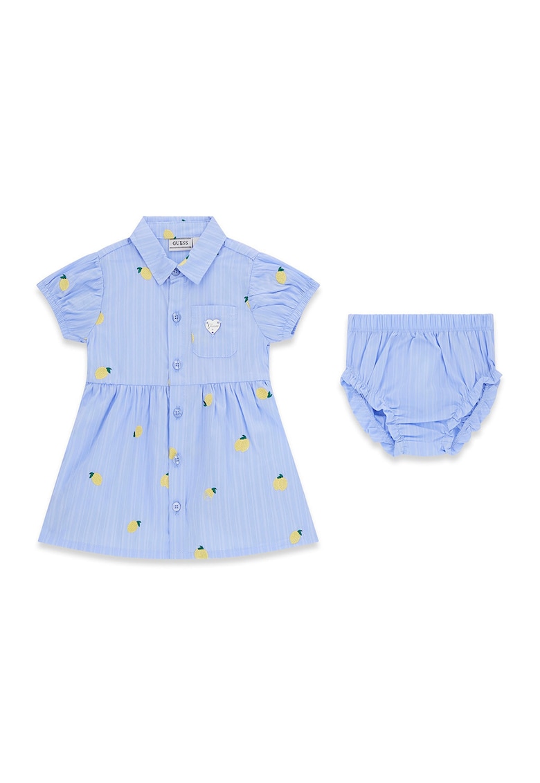 Set de rochie evazata si chiloti - Albastru pastel