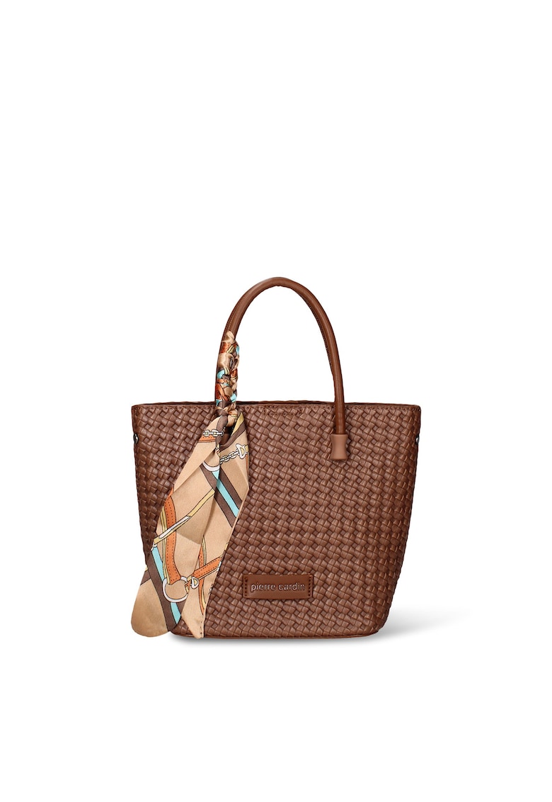 Geanta shopper de piele ecologica Emberly Pro - Maro