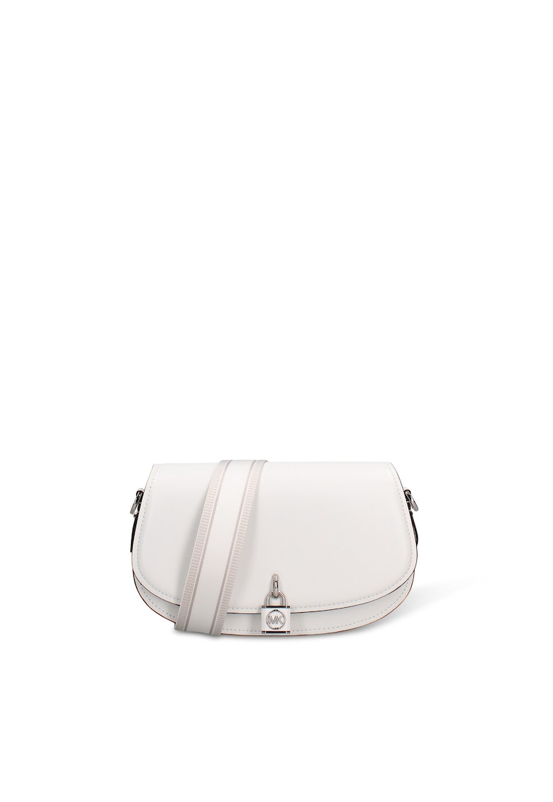 Geanta crossbody de piele Valoria Plus - Alb