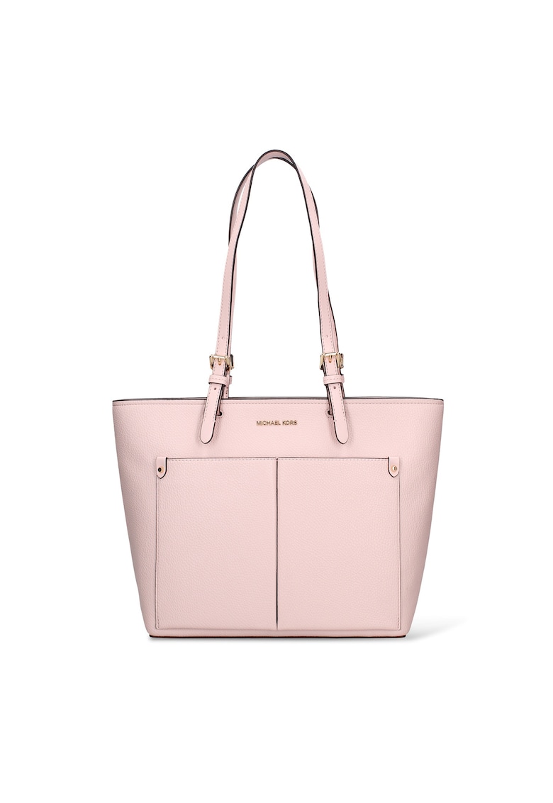 Geanta shopper de piele ecologica Aurelie Pro - Roz pastel