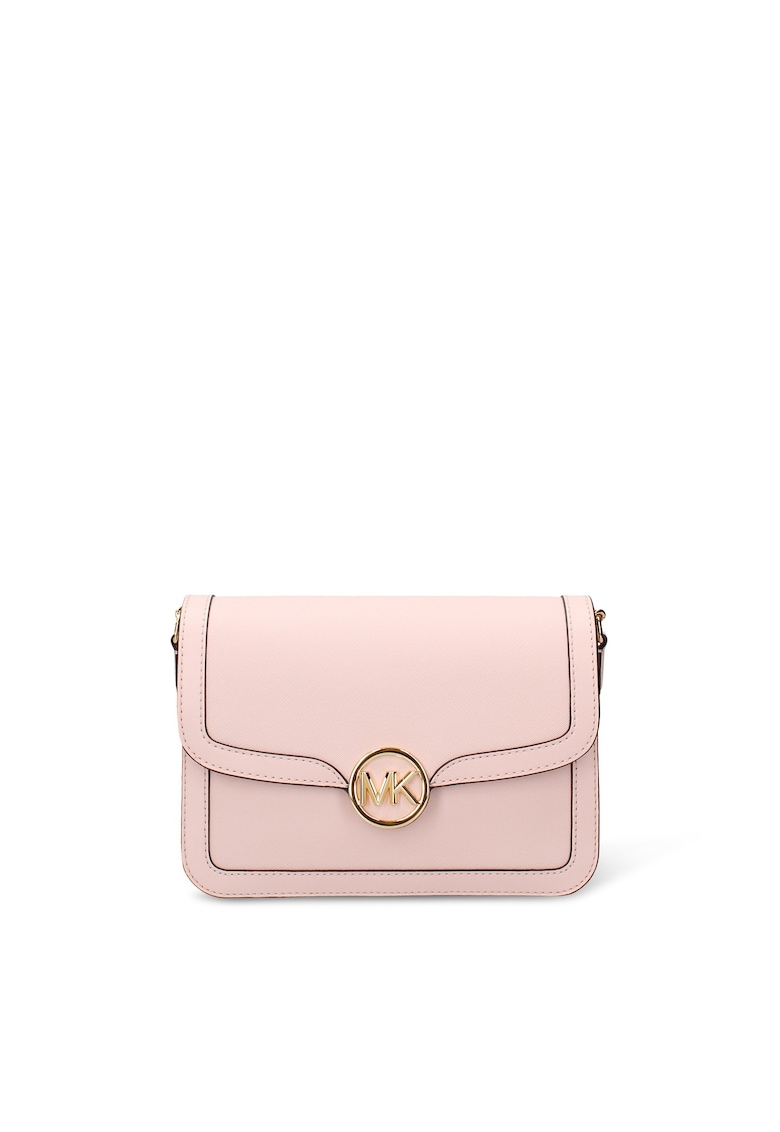 Geanta crossbody cu clapa Elowyn Chic - Roz pastel