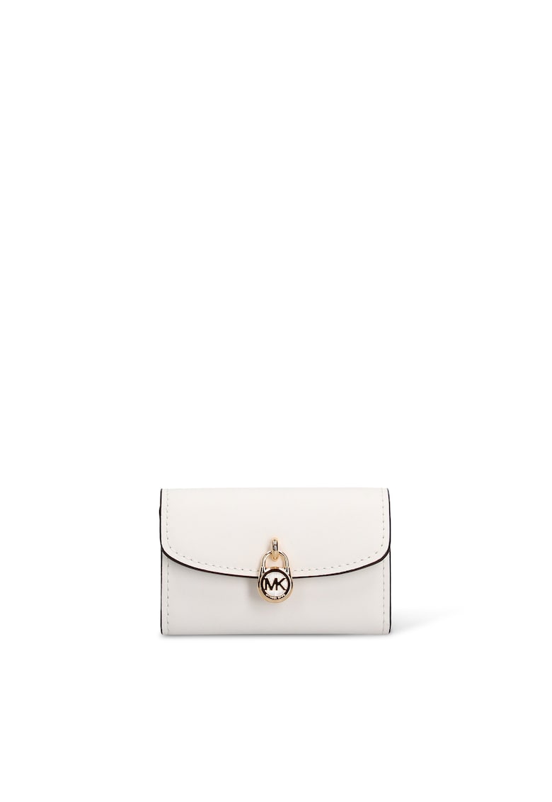 Michael Kors Кожено портмоне Crystalline Elite - Бял
