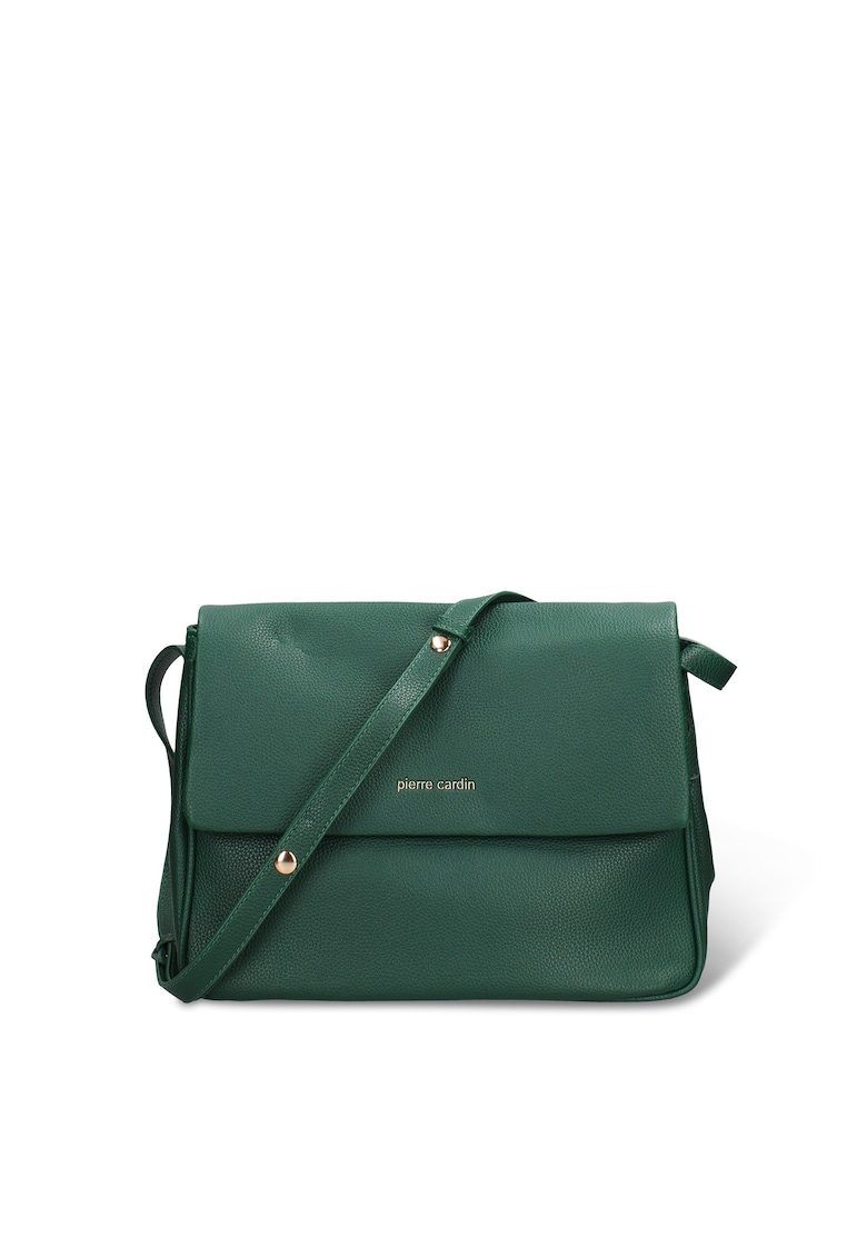 Pierre Cardin Geanta crossbody de piele ecologica cu clapa Liviana Elite - Verde inchis